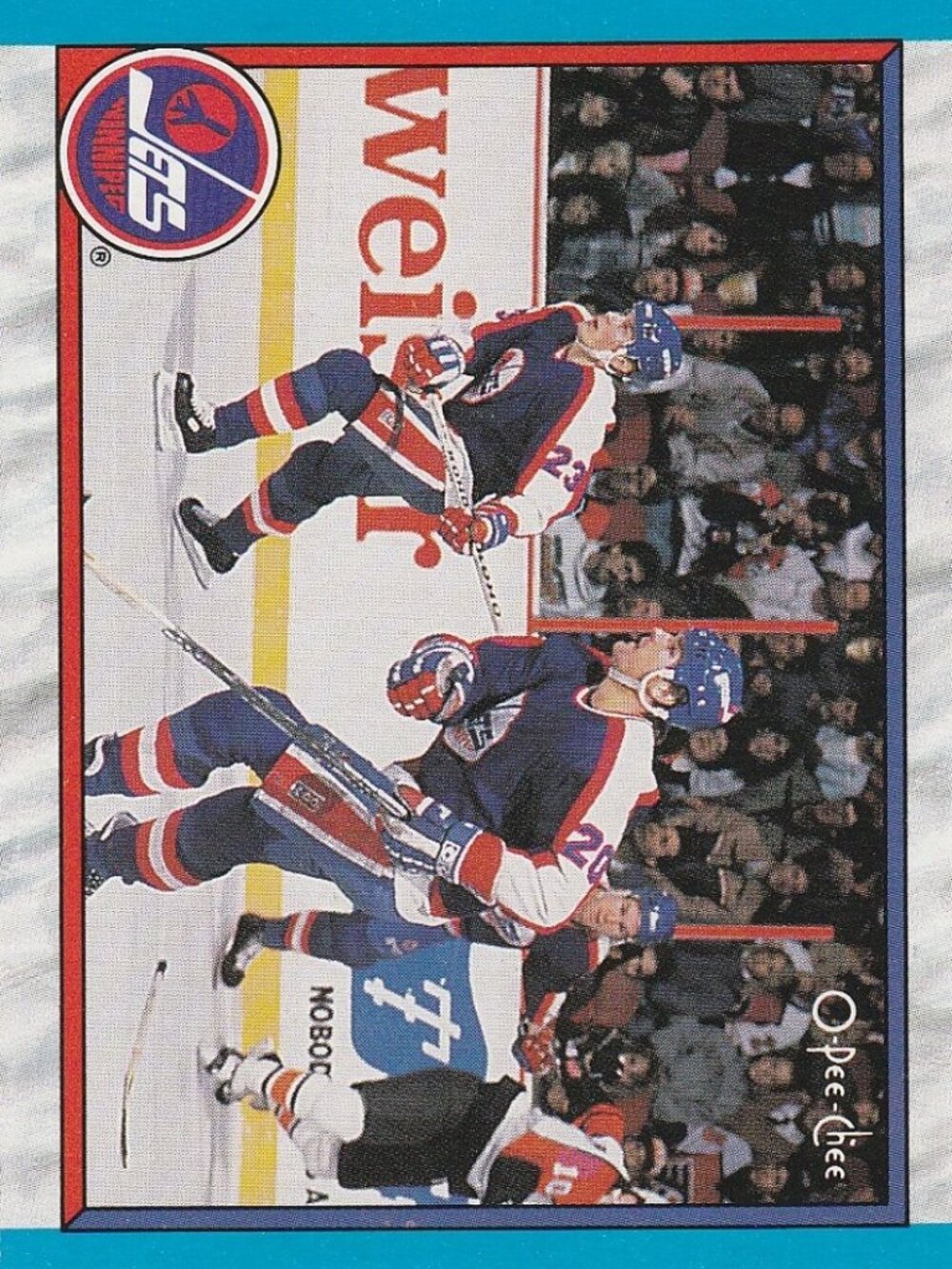 Winnipeg Jets Final Standings 1988-89 Hockey Card